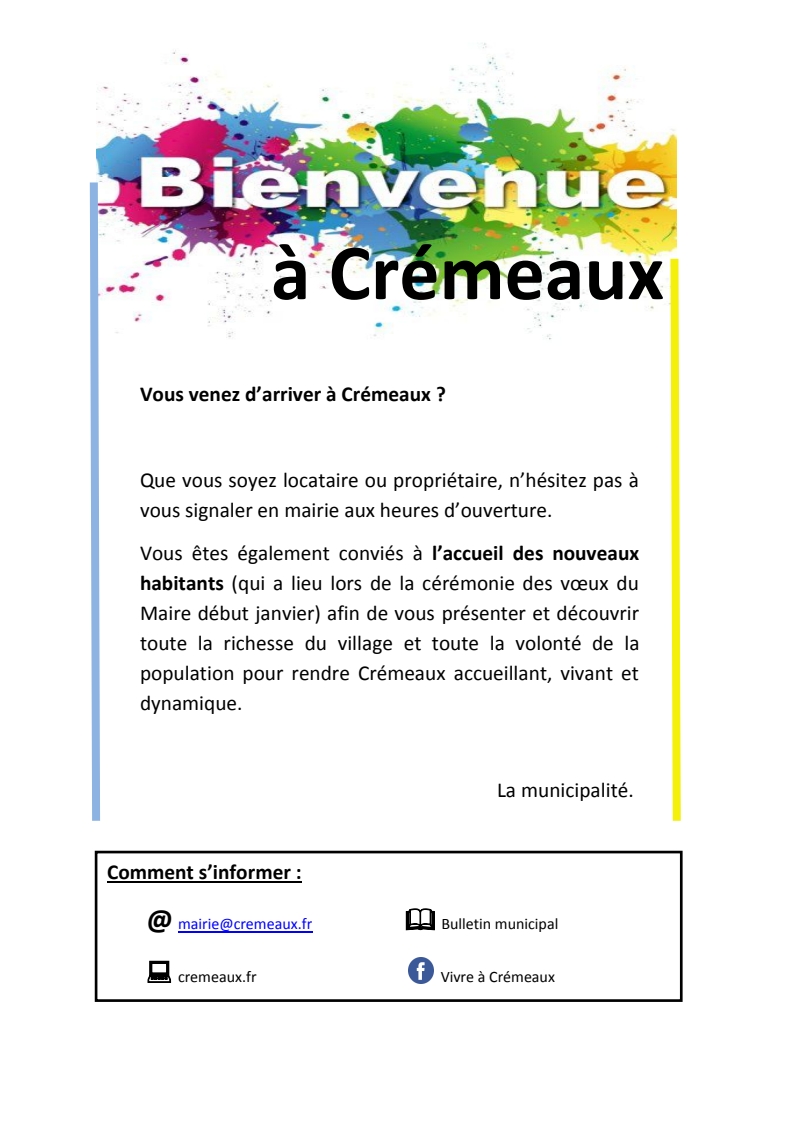 Bienvenue à Crémeaux